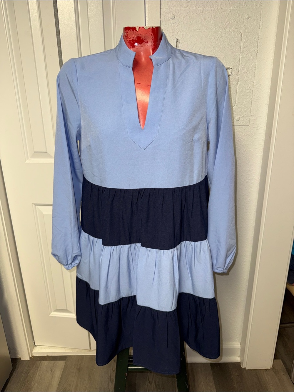 NWT Sail to Sable x Style Charade Charlotte Navy Colorblock Dress